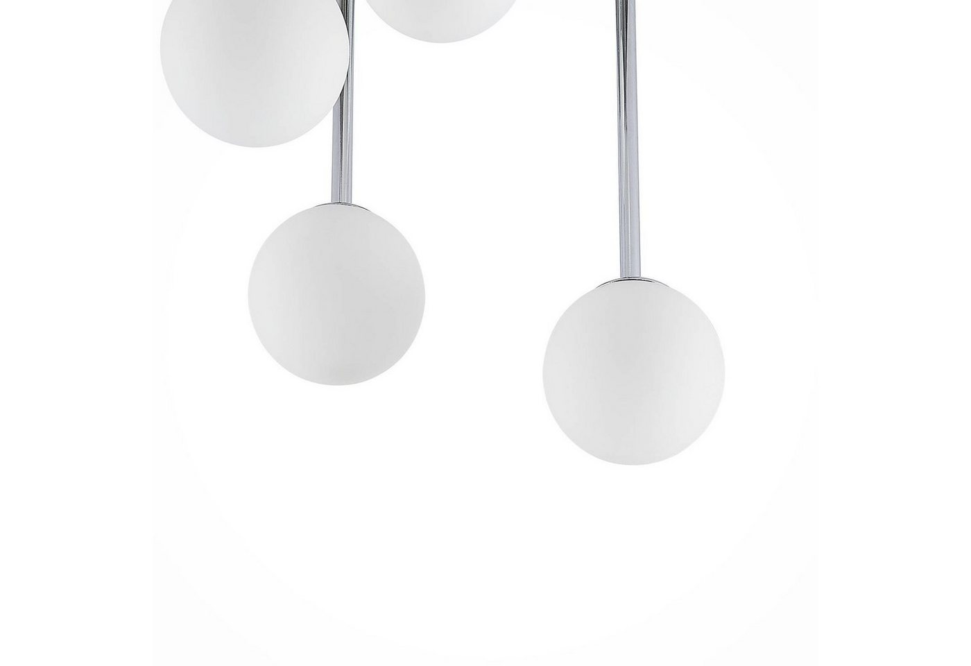 Lindby Deckenleuchten Chrissy, Metall, Chrom IP20, 5 x 8 W – Bild 5 von 5