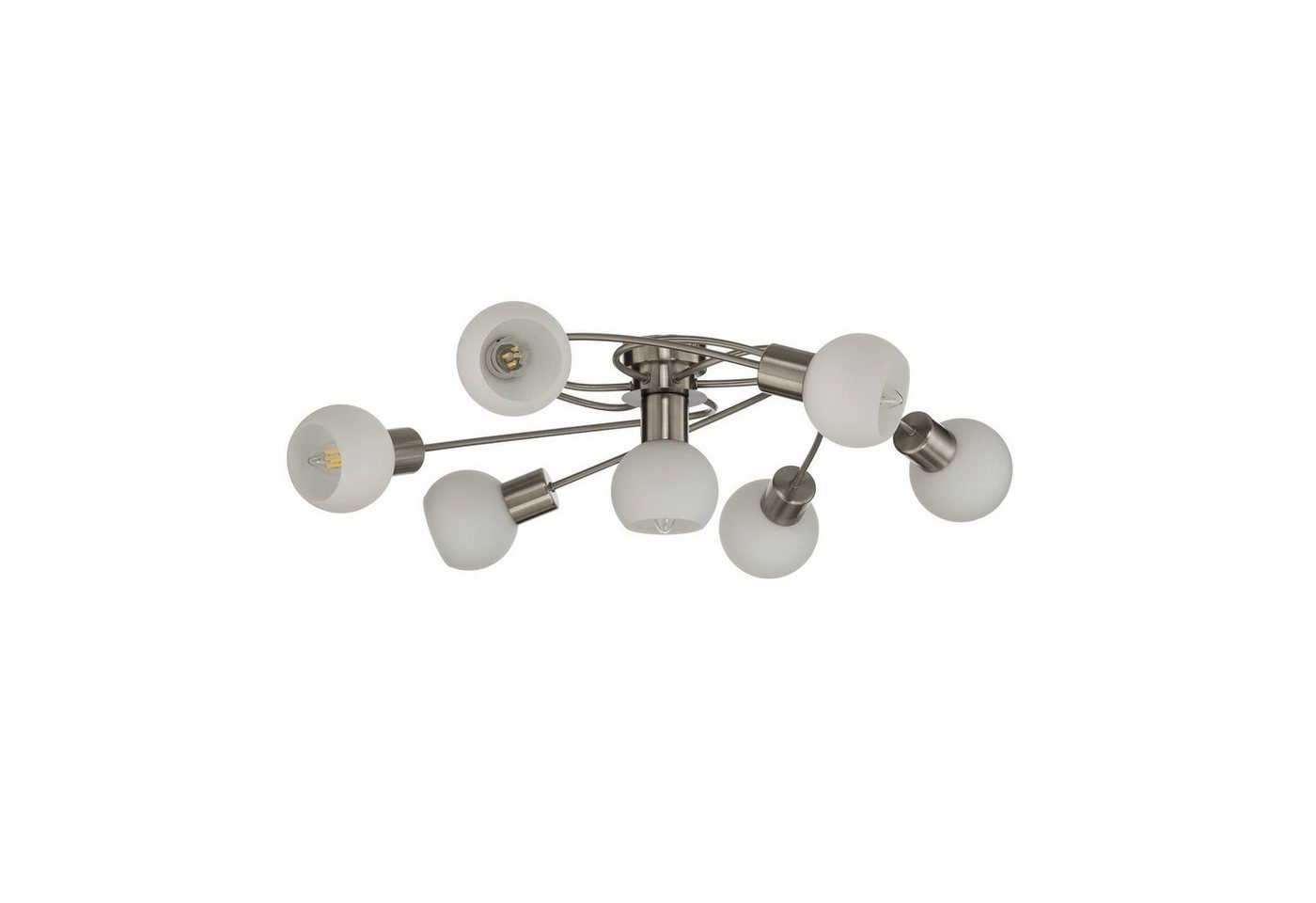 Lindby Deckenleuchten Ciala, Glas Alu IP20, 7 x 4,5 W LED – Bild 4 von 5