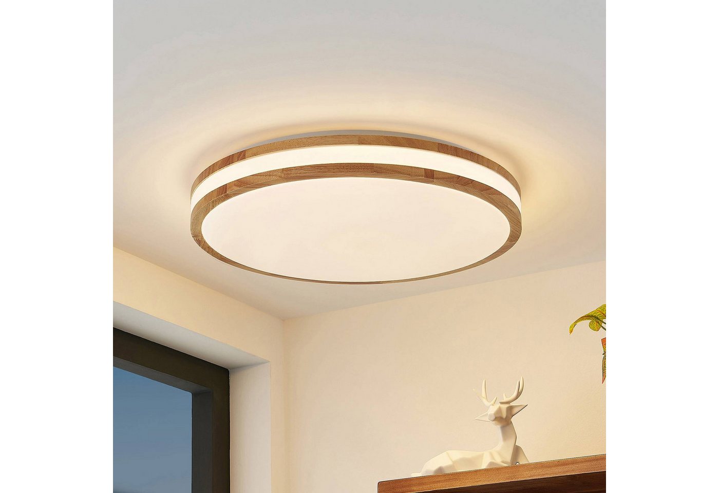 Lindby Deckenleuchten Emiva, Enthalten, LED 30 W gesamt, Farbwechsel warmweiß / tageslicht – Bild 2 von 5