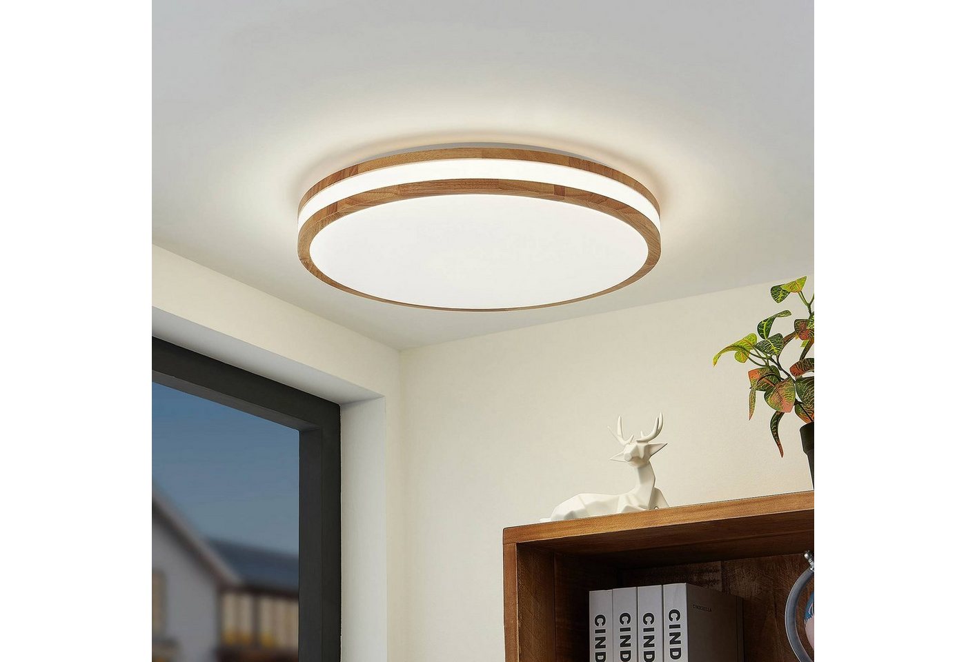 Lindby Deckenleuchten Emiva, Enthalten, LED 30 W gesamt, Farbwechsel warmweiß / tageslicht – Bild 3 von 5
