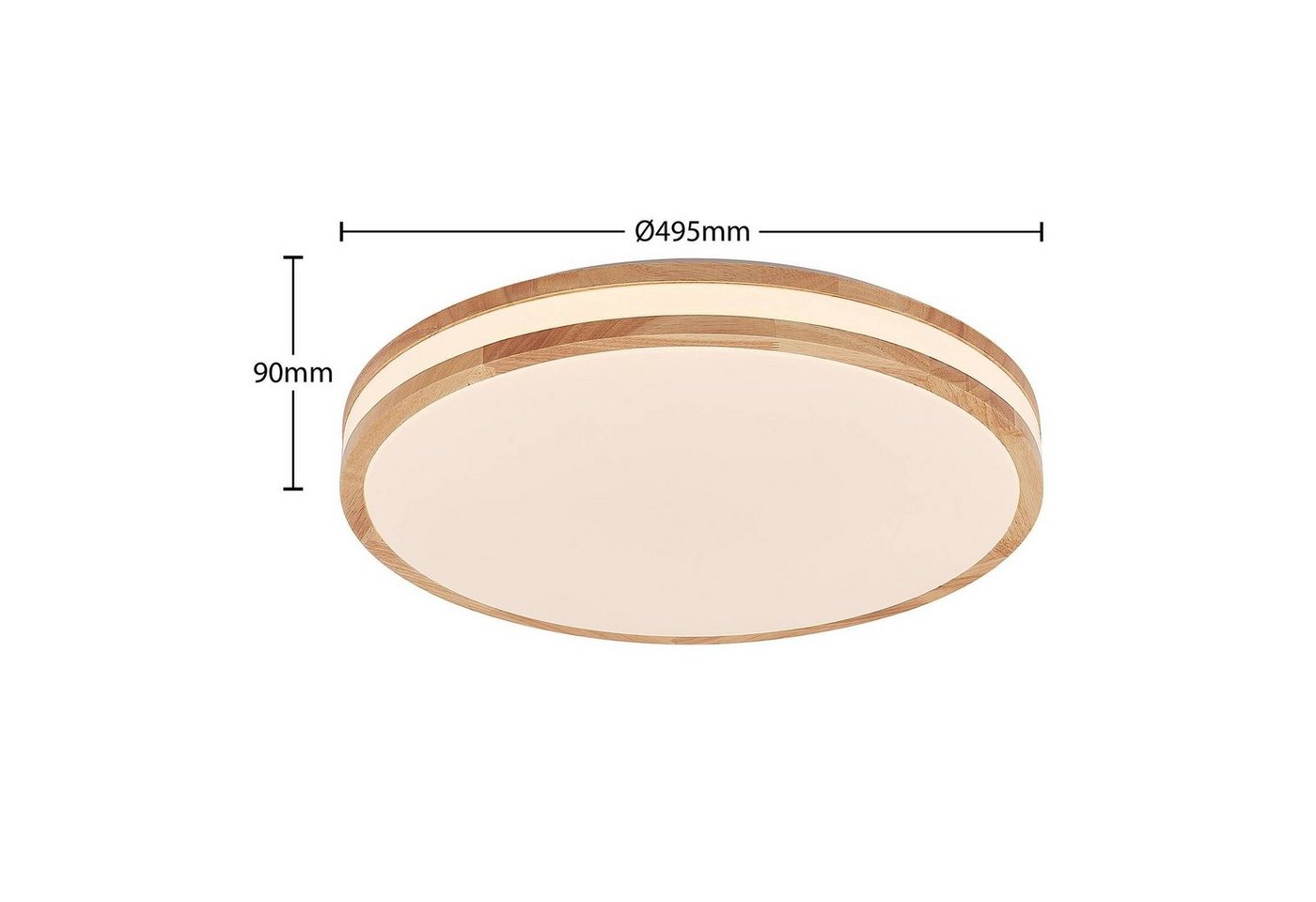 Lindby Deckenleuchten Emiva, Enthalten, LED 30 W gesamt, Farbwechsel warmweiß / tageslicht – Bild 5 von 5