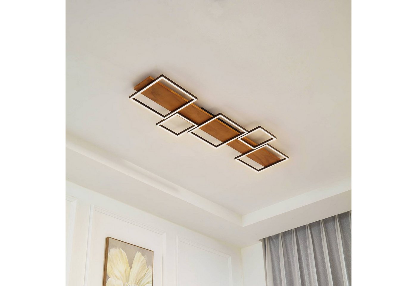 Lindby Deckenleuchten Galad, Enthalten, LED 51,6 W gesamt, warmweiß – Bild 3 von 5