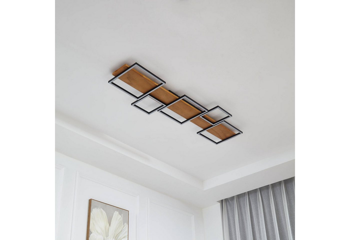 Lindby Deckenleuchten Galad, Enthalten, LED 51,6 W gesamt, warmweiß – Bild 4 von 5