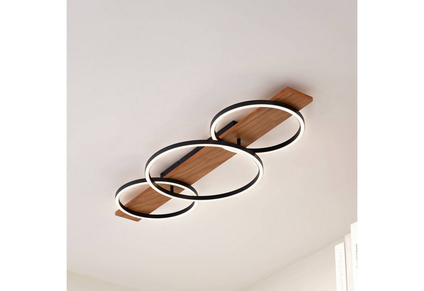 Lindby Deckenleuchten Galad, Enthalten, LED 24 W gesamt, warmweiß – Bild 2 von 5