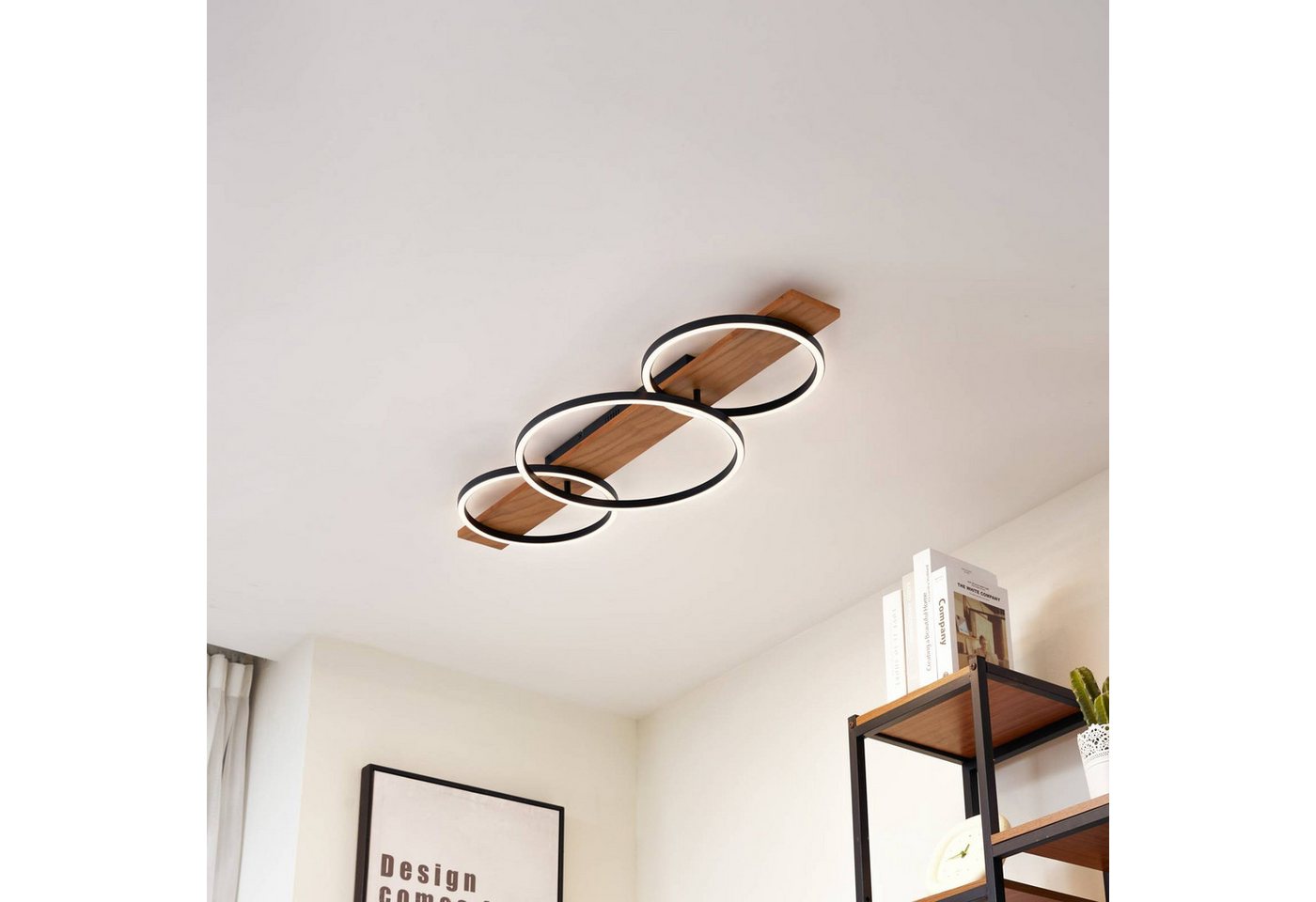 Lindby Deckenleuchten Galad, Enthalten, LED 24 W gesamt, warmweiß – Bild 3 von 5