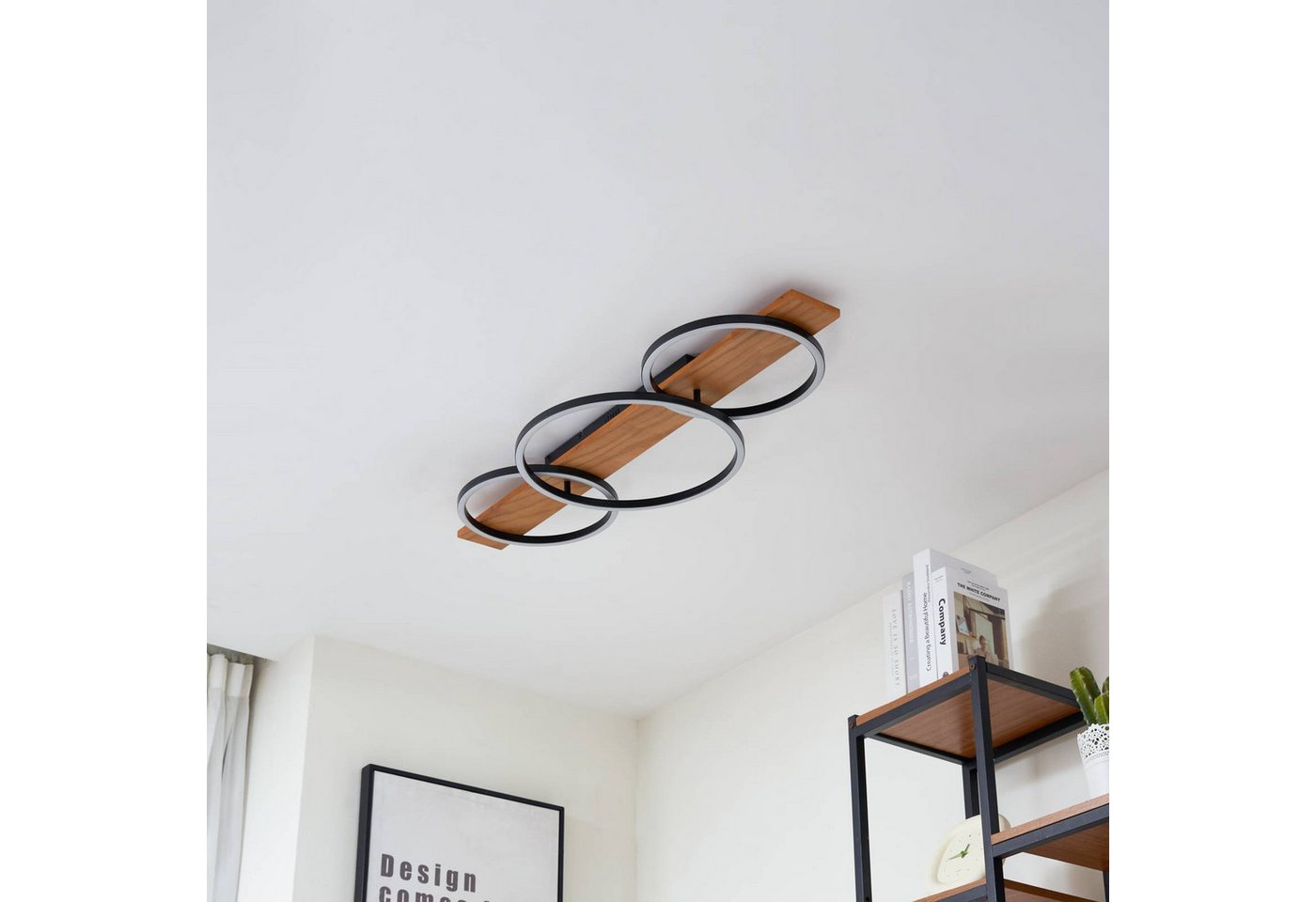 Lindby Deckenleuchten Galad, Enthalten, LED 24 W gesamt, warmweiß – Bild 4 von 5
