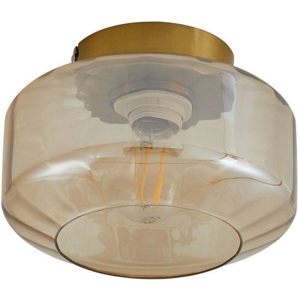Lindby Deckenleuchten Hildur, Glas Creme IP20, 1 x 15 W LED