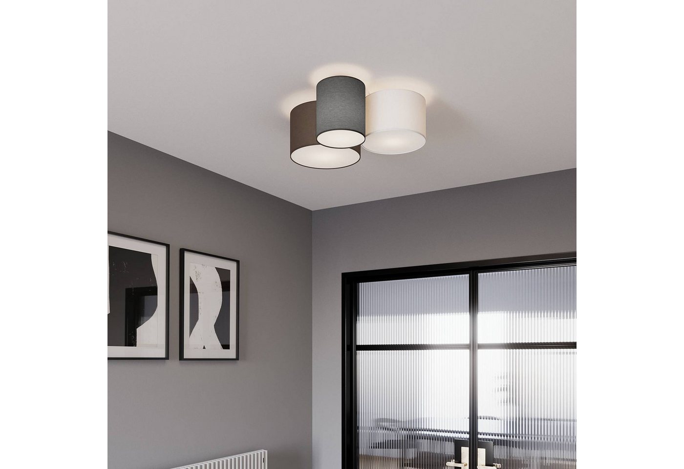 Lindby Deckenleuchten Laurenz, Alu IP20, 3 x 15 W – Bild 2 von 5