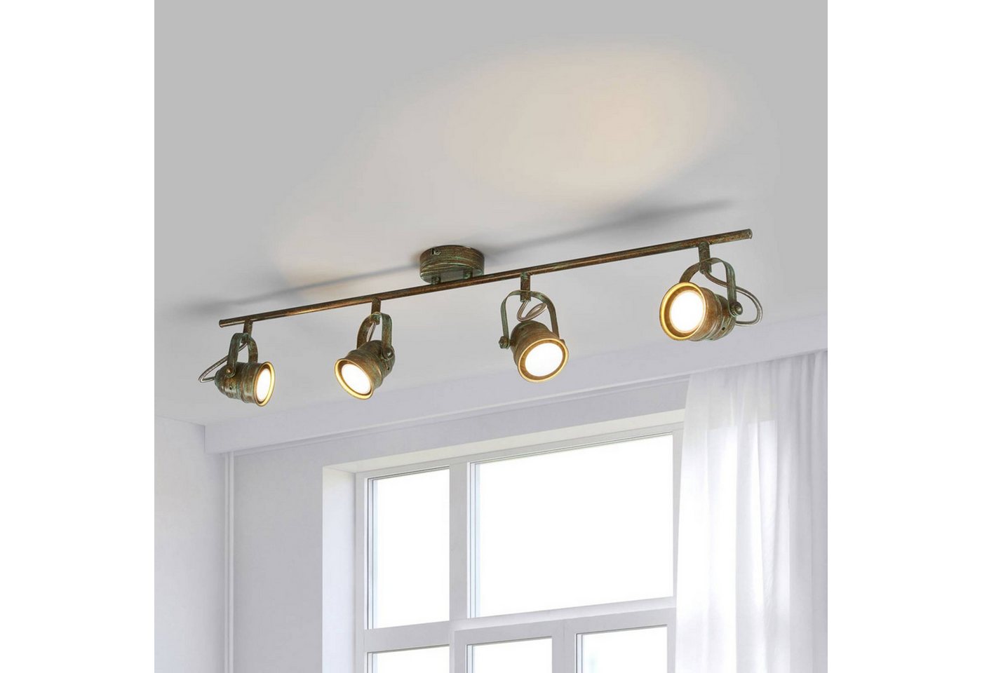 Lindby Deckenleuchten Leonor, Metall, Bronze IP20, 4 x 10 W LED – Bild 2 von 5