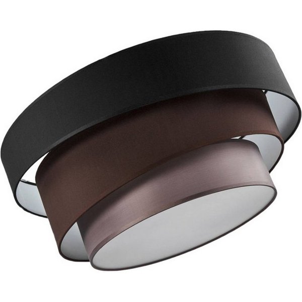 Lindby Deckenleuchten Melia, Schwarz IP20, 3 x 60 W