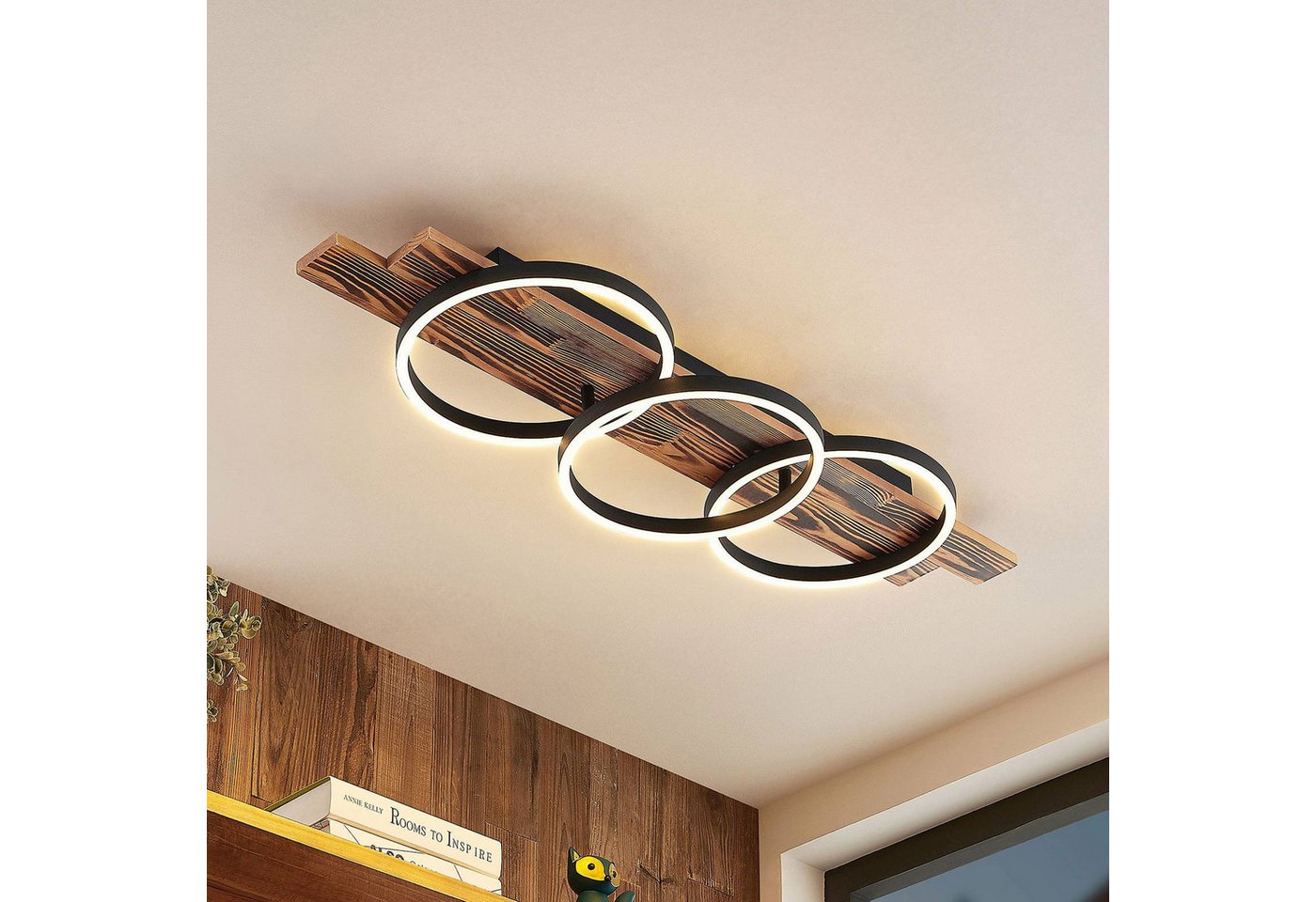 Lindby Deckenleuchten Sentoa, Enthalten, LED 32,4 W gesamt, warmweiß – Bild 2 von 5
