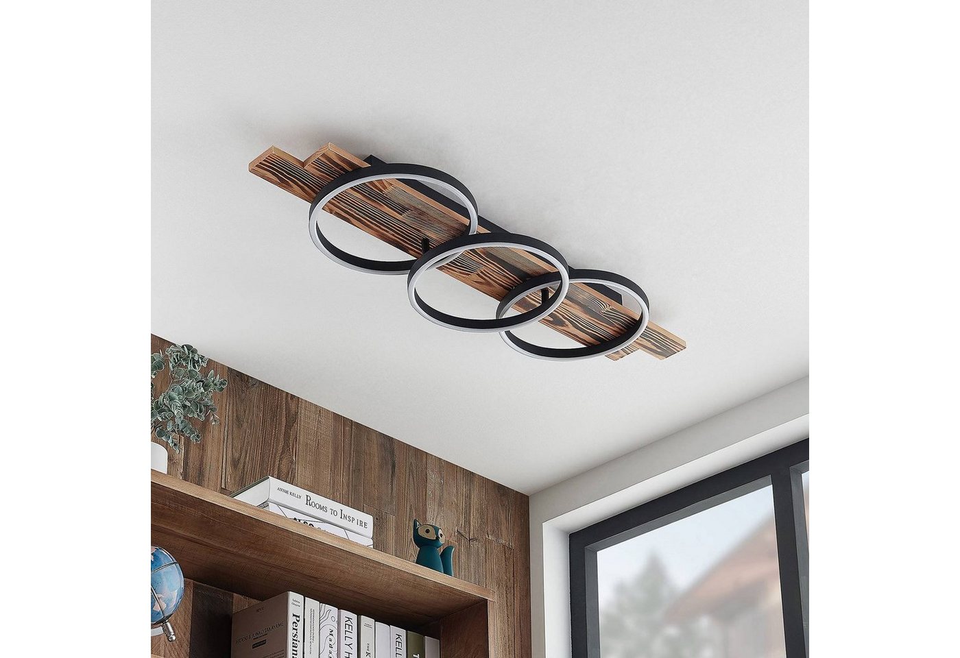 Lindby Deckenleuchten Sentoa, Enthalten, LED 32,4 W gesamt, warmweiß – Bild 3 von 5