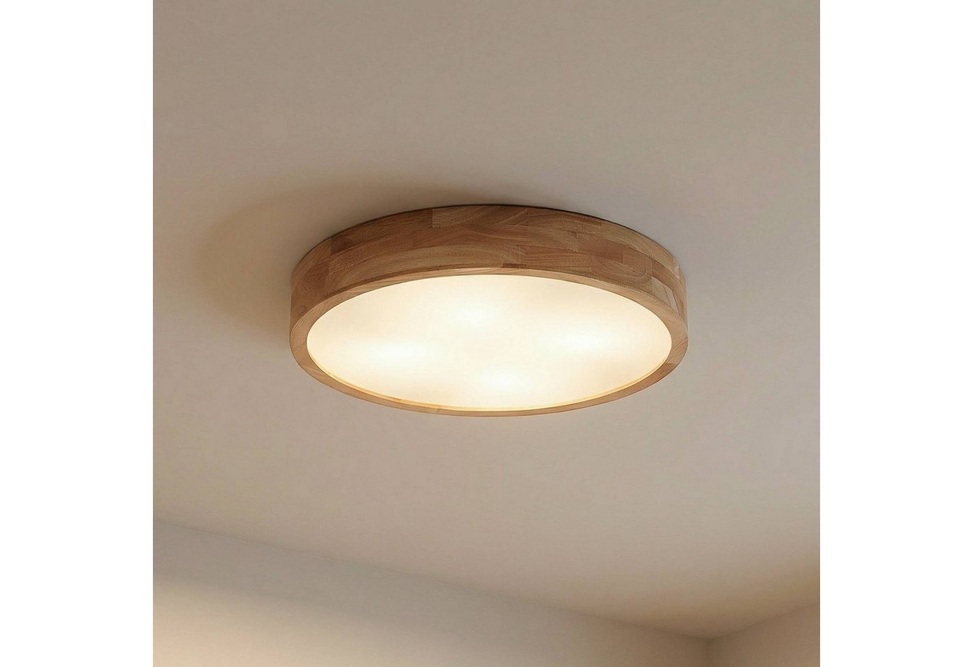 Lindby Deckenleuchten Tanju, Holz IP20, 4 x 15 W LED – Bild 2 von 5