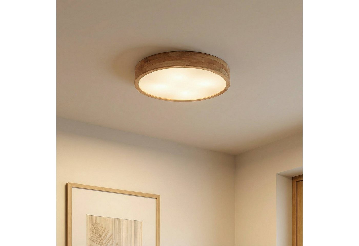 Lindby Deckenleuchten Tanju, Holz IP20, 4 x 15 W LED – Bild 3 von 5
