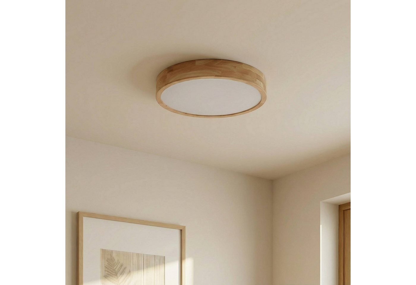 Lindby Deckenleuchten Tanju, Holz IP20, 4 x 15 W LED – Bild 4 von 5