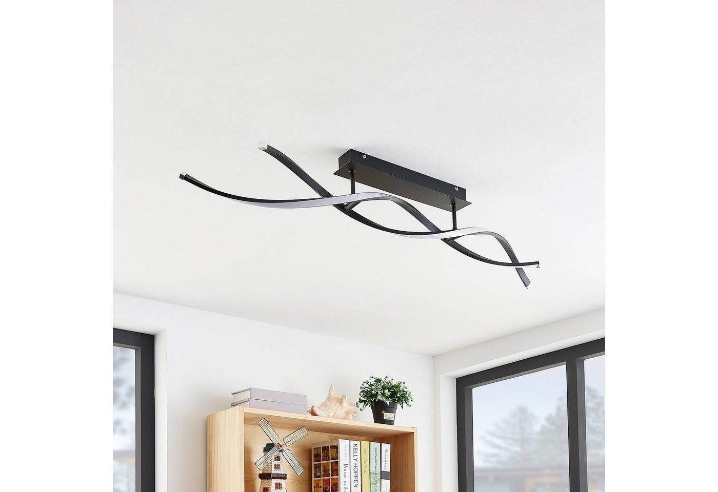 Lindby Deckenleuchten Welina, Enthalten, LED 20 W gesamt, warmweiß – Bild 4 von 5