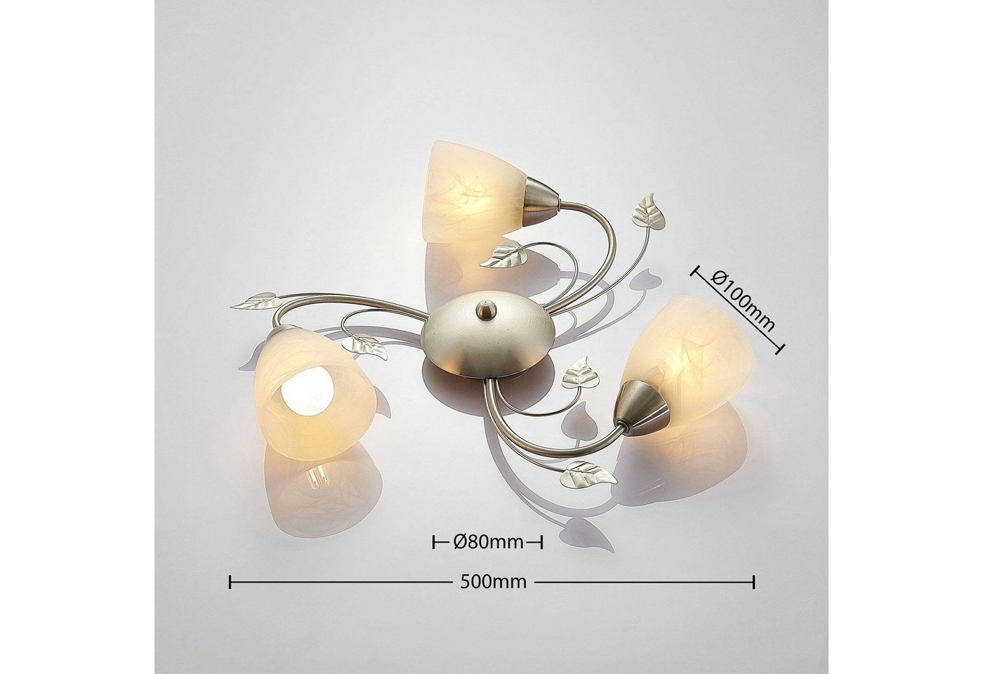 Lindby Deckenleuchten Yannie, Metall, Alu IP20, 3 x 4 W LED – Bild 5 von 5