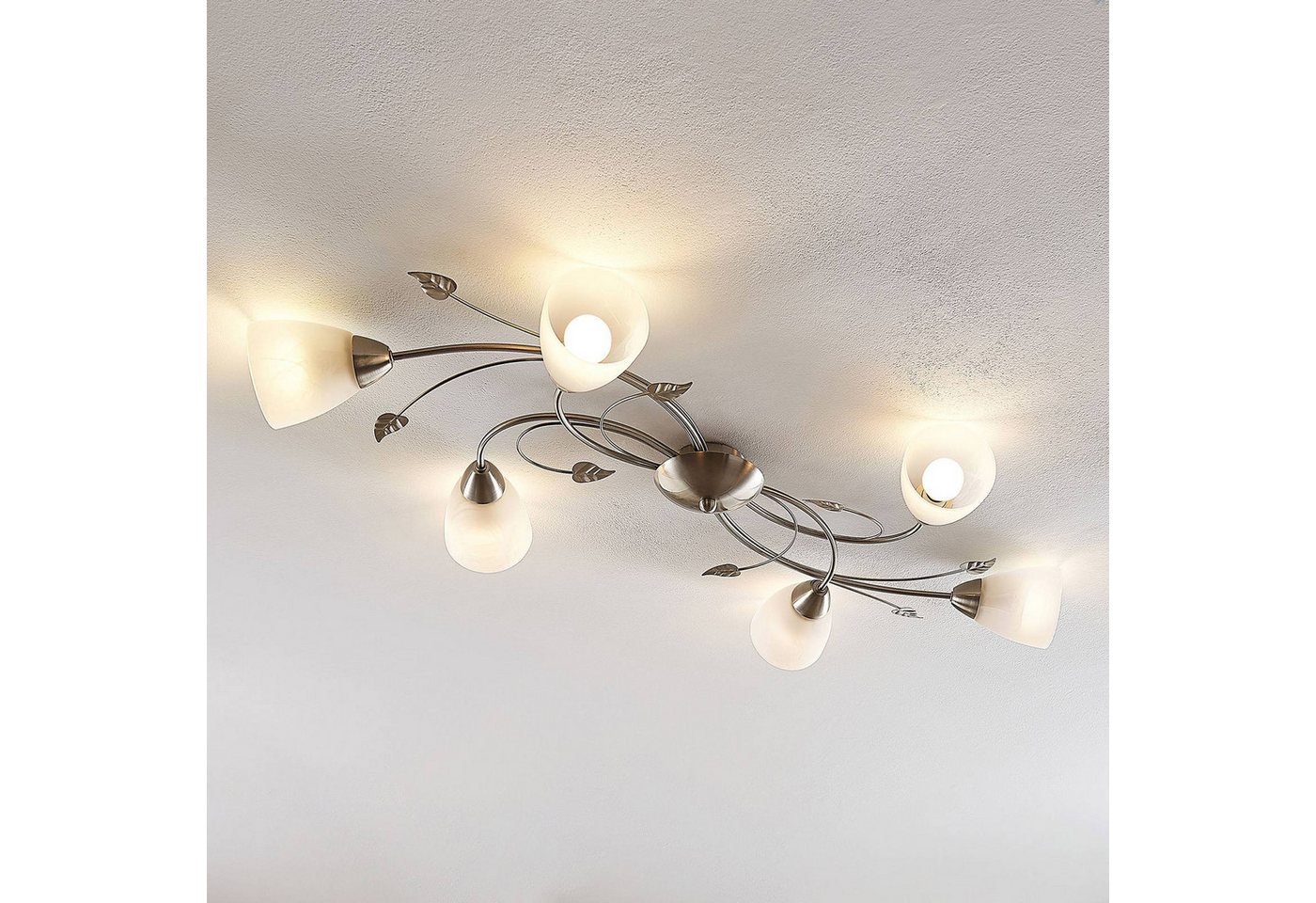Lindby Deckenleuchten Yannie, Metall, Alu IP20, 6 x 4,5 W LED – Bild 2 von 5