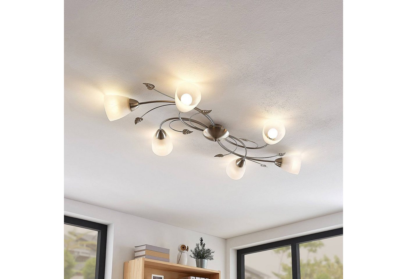 Lindby Deckenleuchten Yannie, Metall, Alu IP20, 6 x 4,5 W LED – Bild 3 von 5