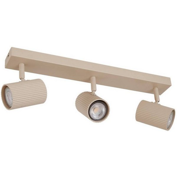 Lindby Deckenstrahler Kardis, Metall, Creme IP20, 3 x 10 W LED
