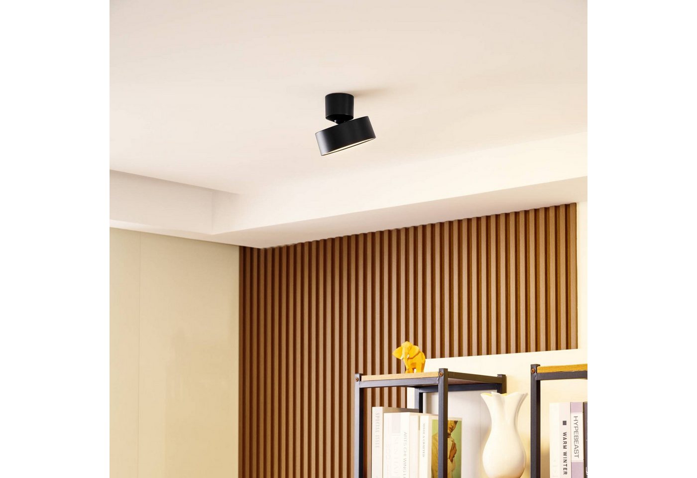 Lindby Deckenstrahler Nivoria, LED, Metall, Schwarz warmweiß IP20, LED 15 W gesamt, warmweiß – Bild 3 von 5
