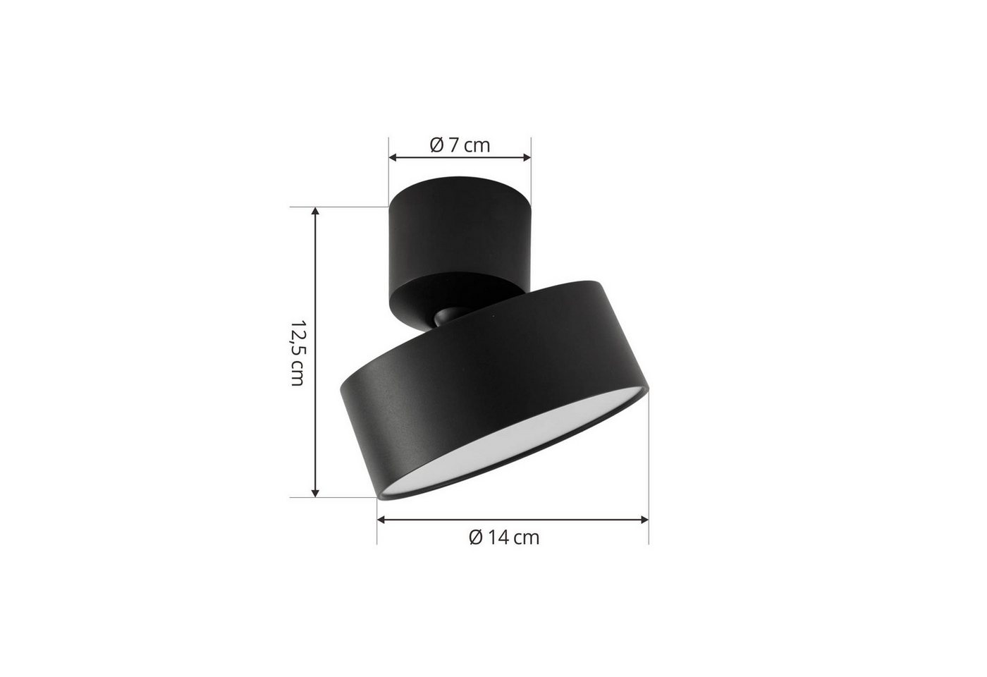Lindby Deckenstrahler Nivoria, LED, Metall, Schwarz warmweiß IP20, LED 15 W gesamt, warmweiß – Bild 5 von 5