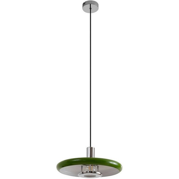 Lindby Hängeleuchte Branford, Metall, Grün IP20, 1 x 15 W LED