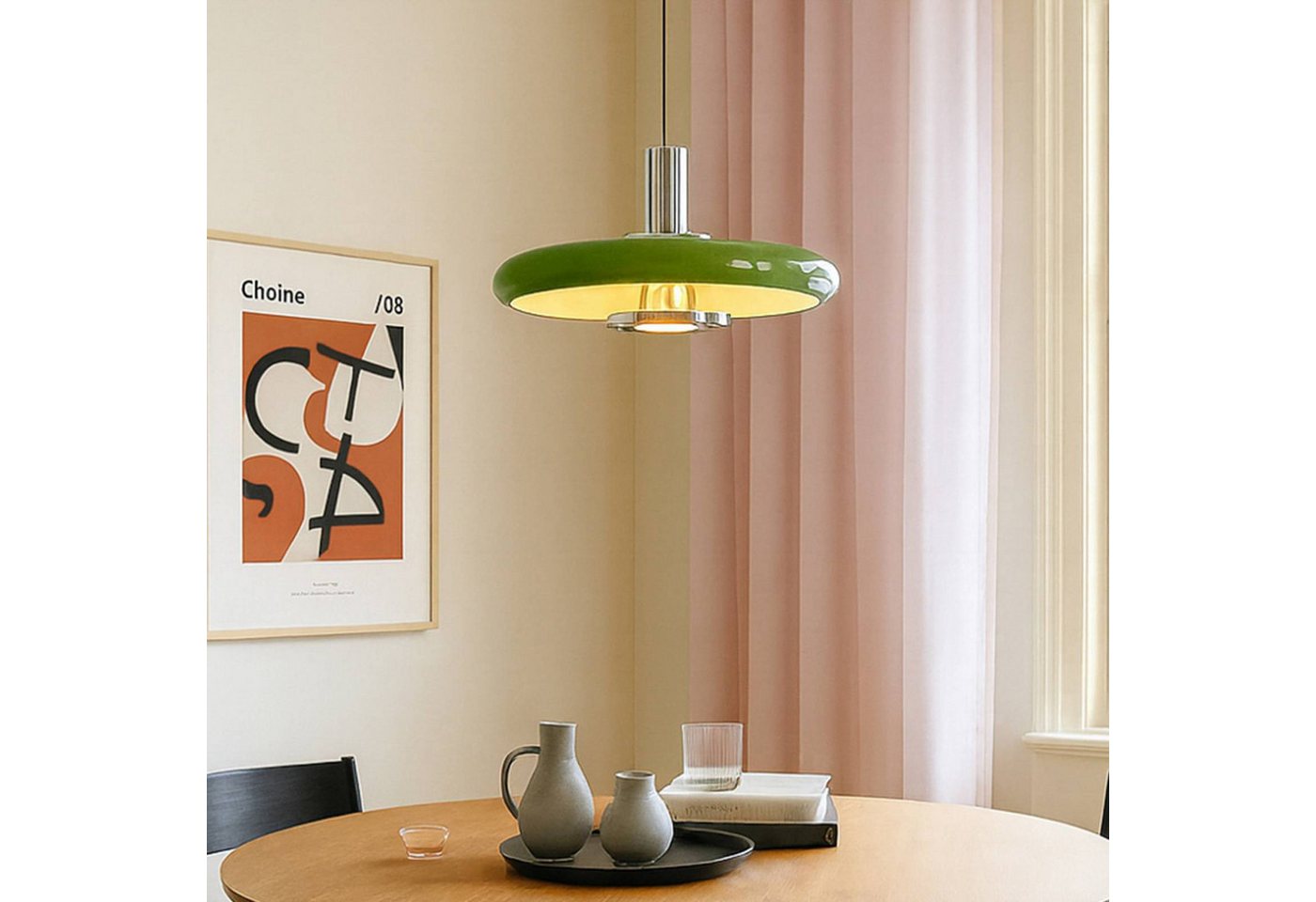 Lindby Hängeleuchte Branford, Metall, Grün IP20, 1 x 15 W LED – Bild 2 von 5