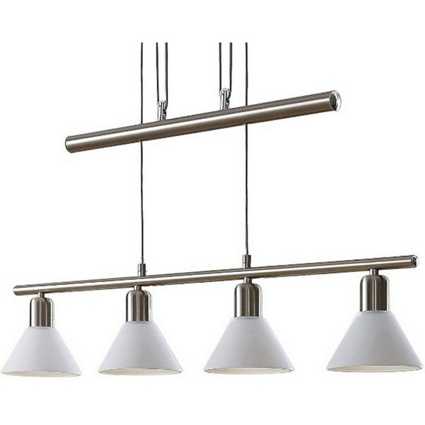 Lindby Hängeleuchte Delira, Metall, Alu IP20, 4 x 40 W