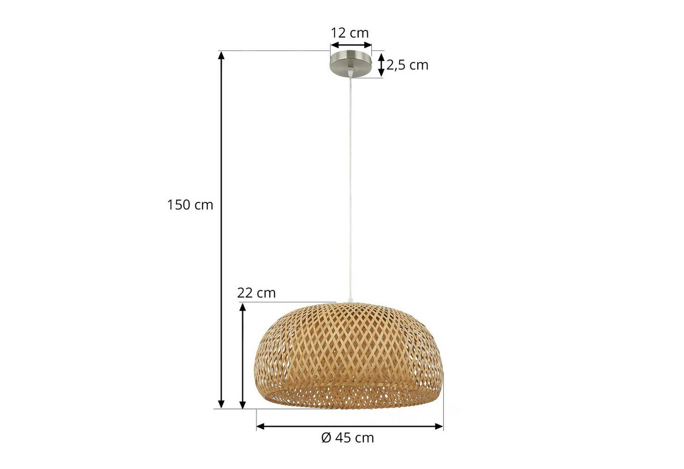 Lindby Hängeleuchte Jadwiga, IP20, 1 x 15 W LED – Bild 4 von 5