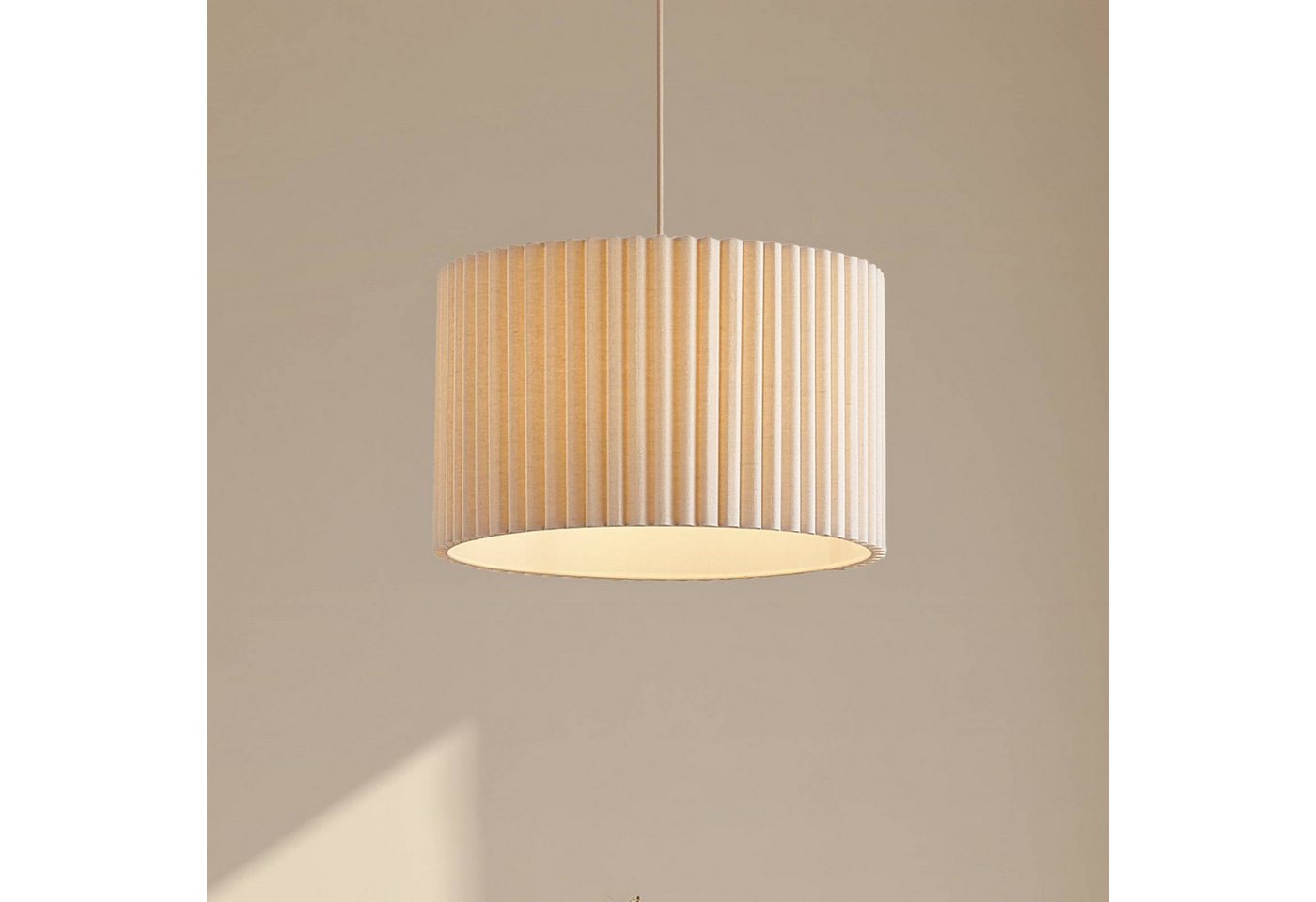 Lindby Hängeleuchte Libbie, Creme IP20, 1 x 15 W LED – Bild 2 von 5