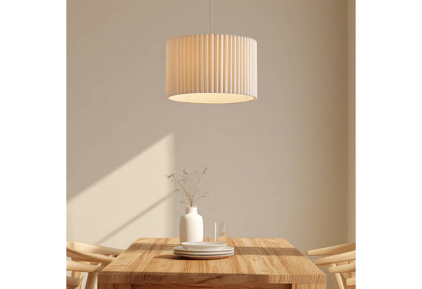Lindby Hängeleuchte Libbie, Creme IP20, 1 x 15 W LED – Bild 3 von 5