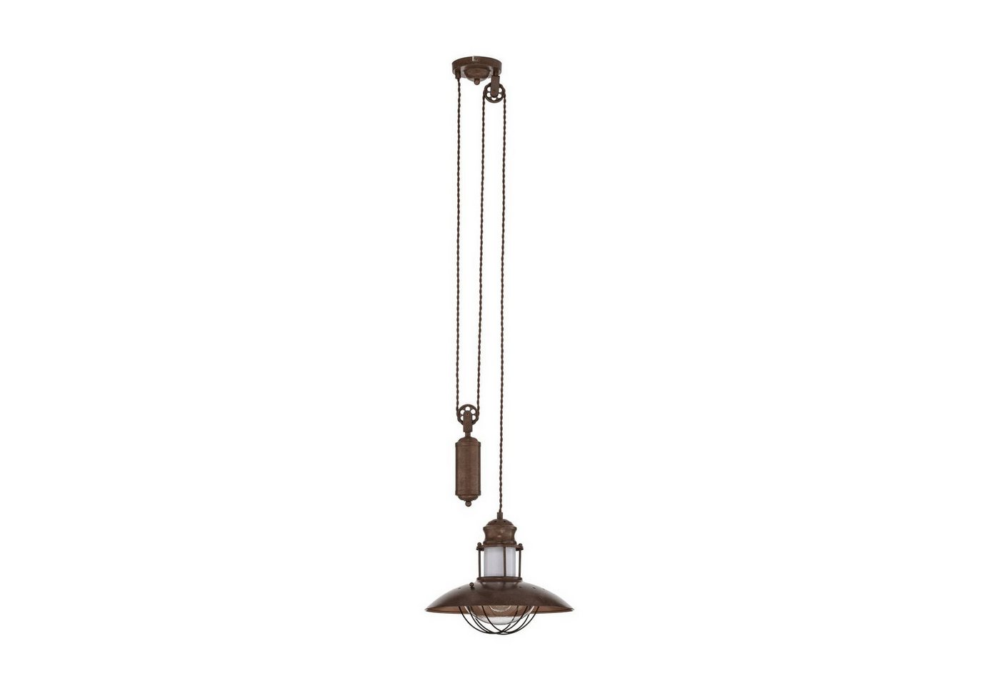 Lindby Hängeleuchte Louisanne, Metall, Braun IP20, 1 x 15 W LED – Bild 3 von 5