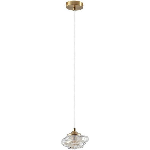 Lindby Hängeleuchte Piatra, Glas Creme IP20, 1 x 8 W LED