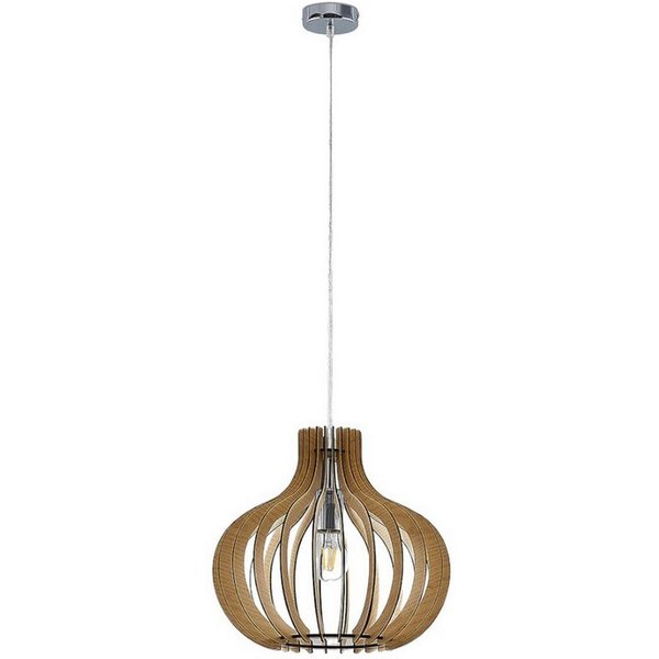 Lindby Hängeleuchte Sina, Holz IP20, 1 x 60 W