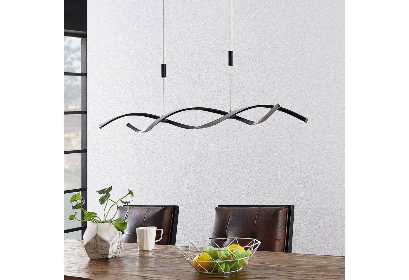 Lindby Hängeleuchte Welina, Enthalten, LED 24 W gesamt, warmweiß – Bild 4 von 5