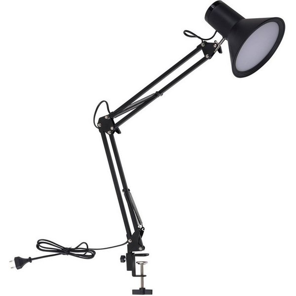 Lindby Klemmleuchte Undra, LED, Metall, Schwarz warmweiß IP20, 1 x 9 W LED, warmweiß