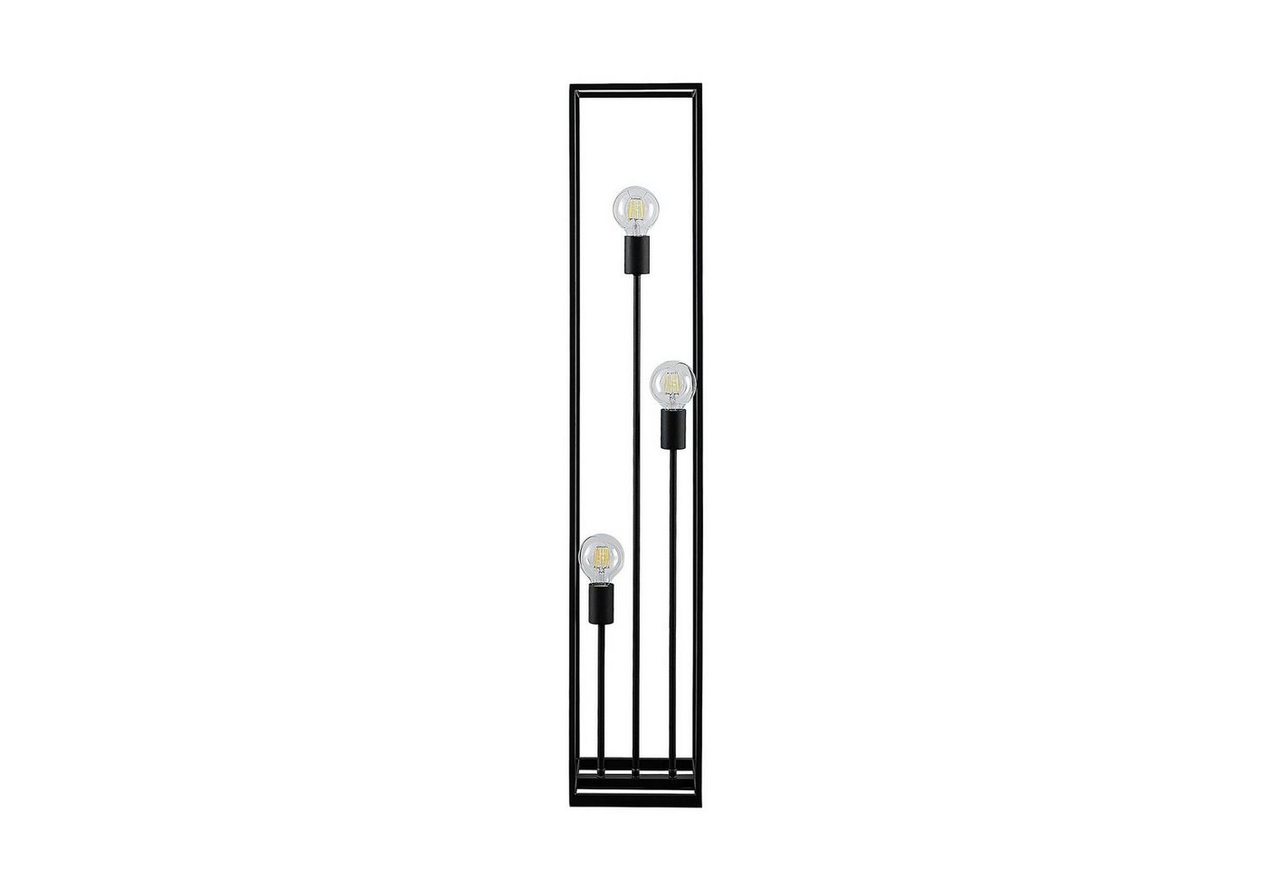 Lindby Stehlampe Krisha, Metall, Schwarz IP20, 3 x 60 W – Bild 5 von 5