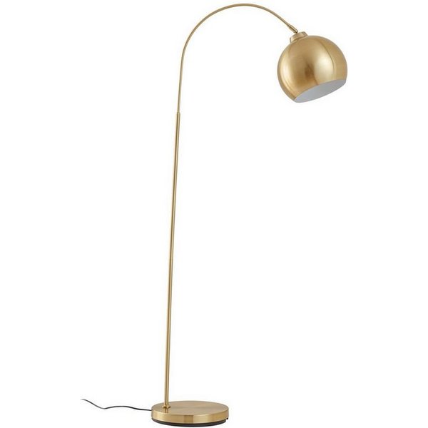 Lindby Stehlampe Moisia, Metall, Gold / Messing IP20, 1 x 15 W LED