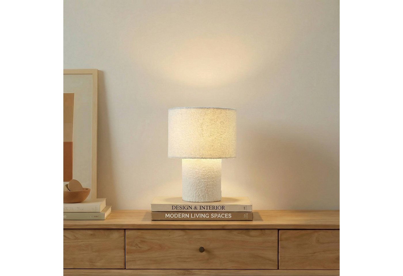 Lindby Tischleuchte Jone, Weiß IP20, 1 x 15 W LED – Bild 3 von 5