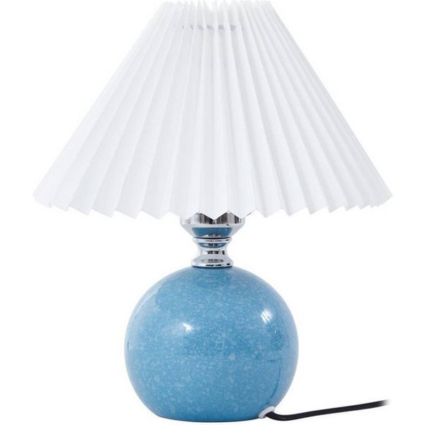 Lindby Tischleuchte Kerimi, Keramik Blau IP20, 1 x 15 W LED