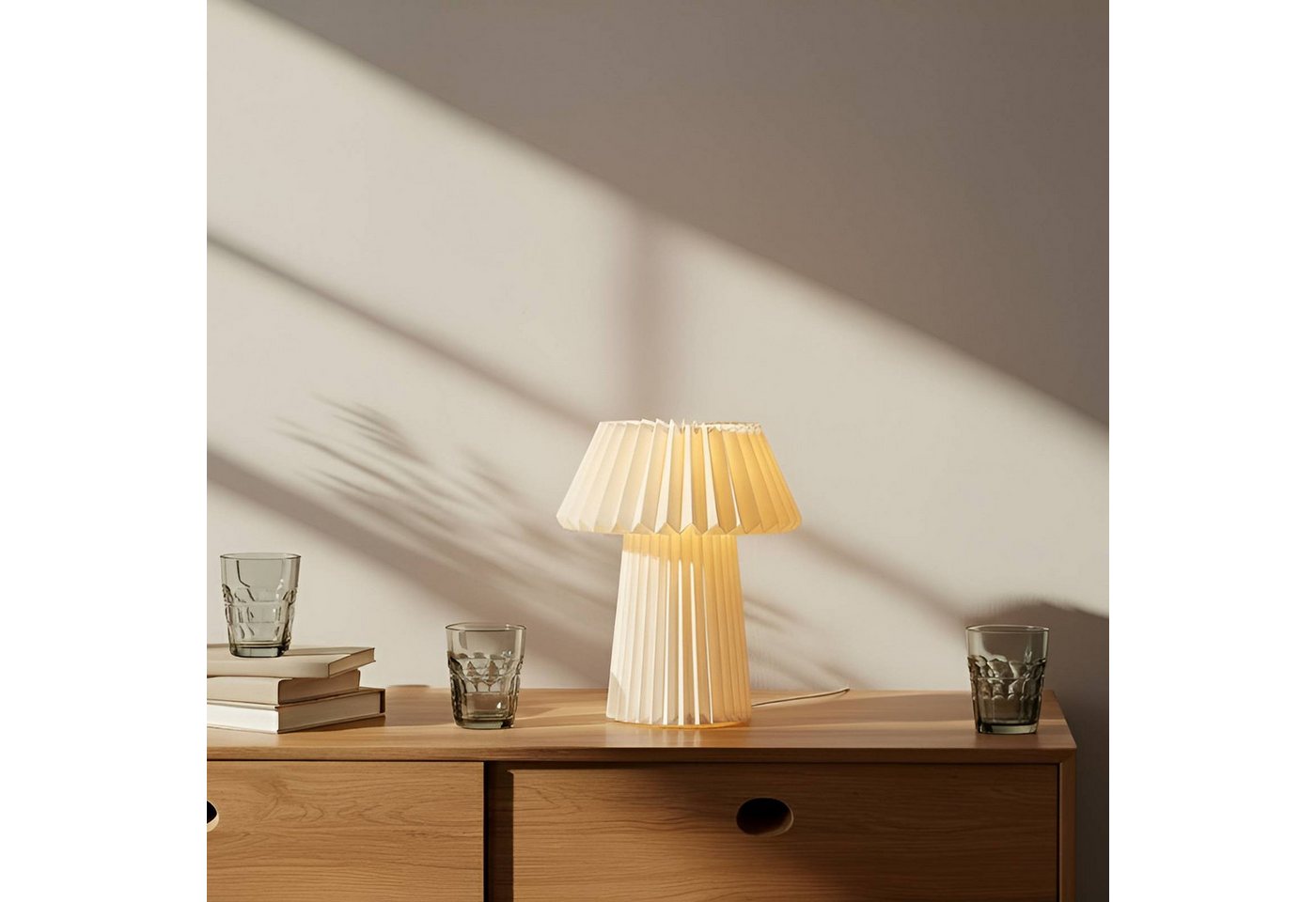Lindby Tischleuchte Magali, Weiß IP20, 1 x 10 W LED – Bild 3 von 5