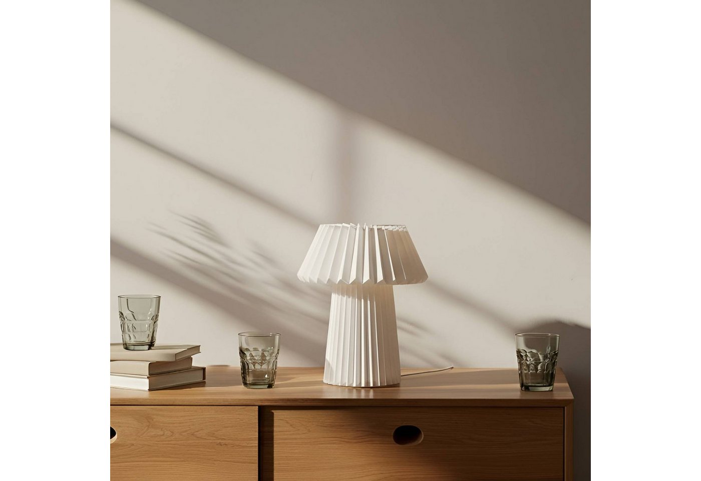 Lindby Tischleuchte Magali, Weiß IP20, 1 x 10 W LED – Bild 4 von 5