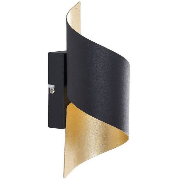 Lindby Wandleuchte Desirio, Metall, Schwarz IP20, 1 x 5 W LED
