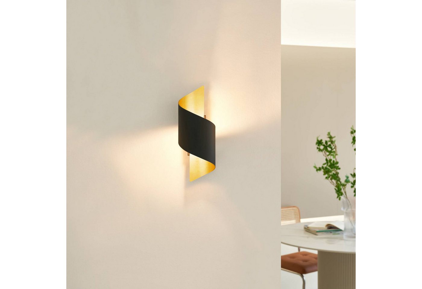 Lindby Wandleuchte Desirio, Metall, Schwarz IP20, 1 x 5 W LED – Bild 2 von 5