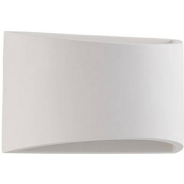 Lindby Wandleuchte Heiko, Gips Weiß IP20, 1 x 5 W LED