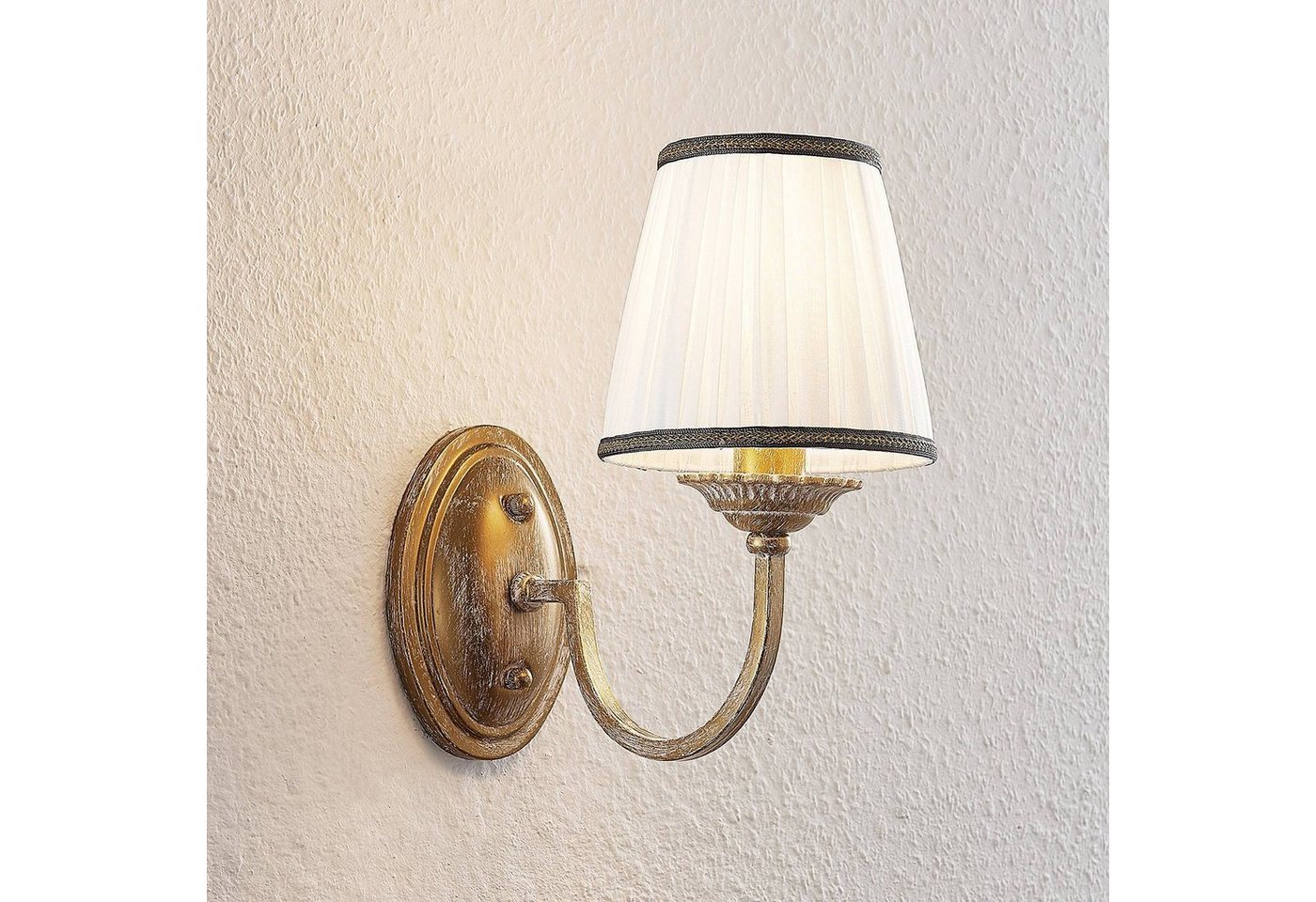 Lindby Wandleuchte Lumiel, Bronze IP20, 1 x 40 W – Bild 3 von 5