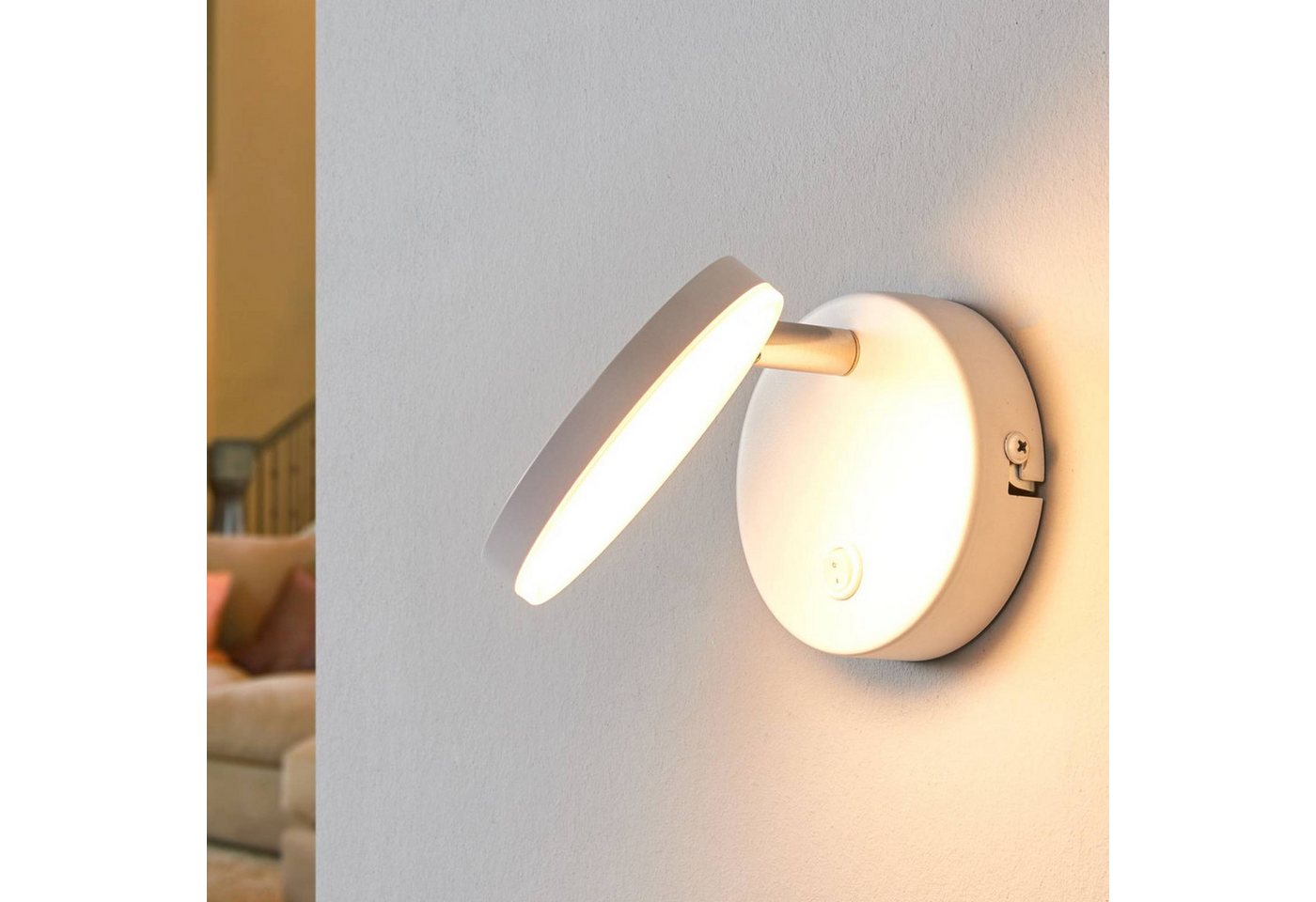 Lindby Wandleuchte Milow, 1 x 4,8 W LED, warmweiß – Bild 4 von 5