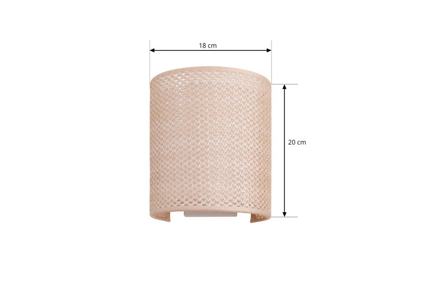 Lindby Wandleuchte Soula, Kunststoff Creme IP20, 1 x 15 W LED – Bild 5 von 5