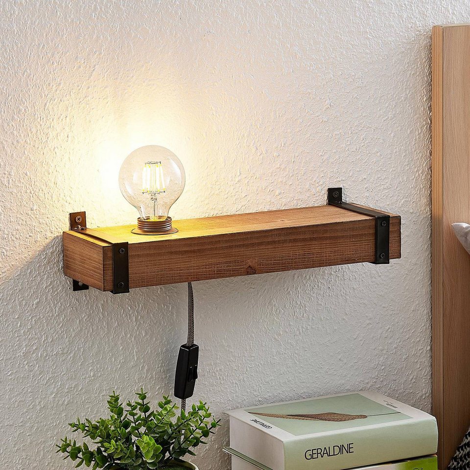 Lindby Wandleuchte Sverina, Holz IP20, 1 x 40 W – Bild 2 von 5